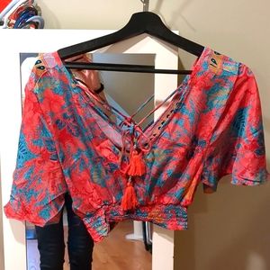 Devi Floral Crop Top